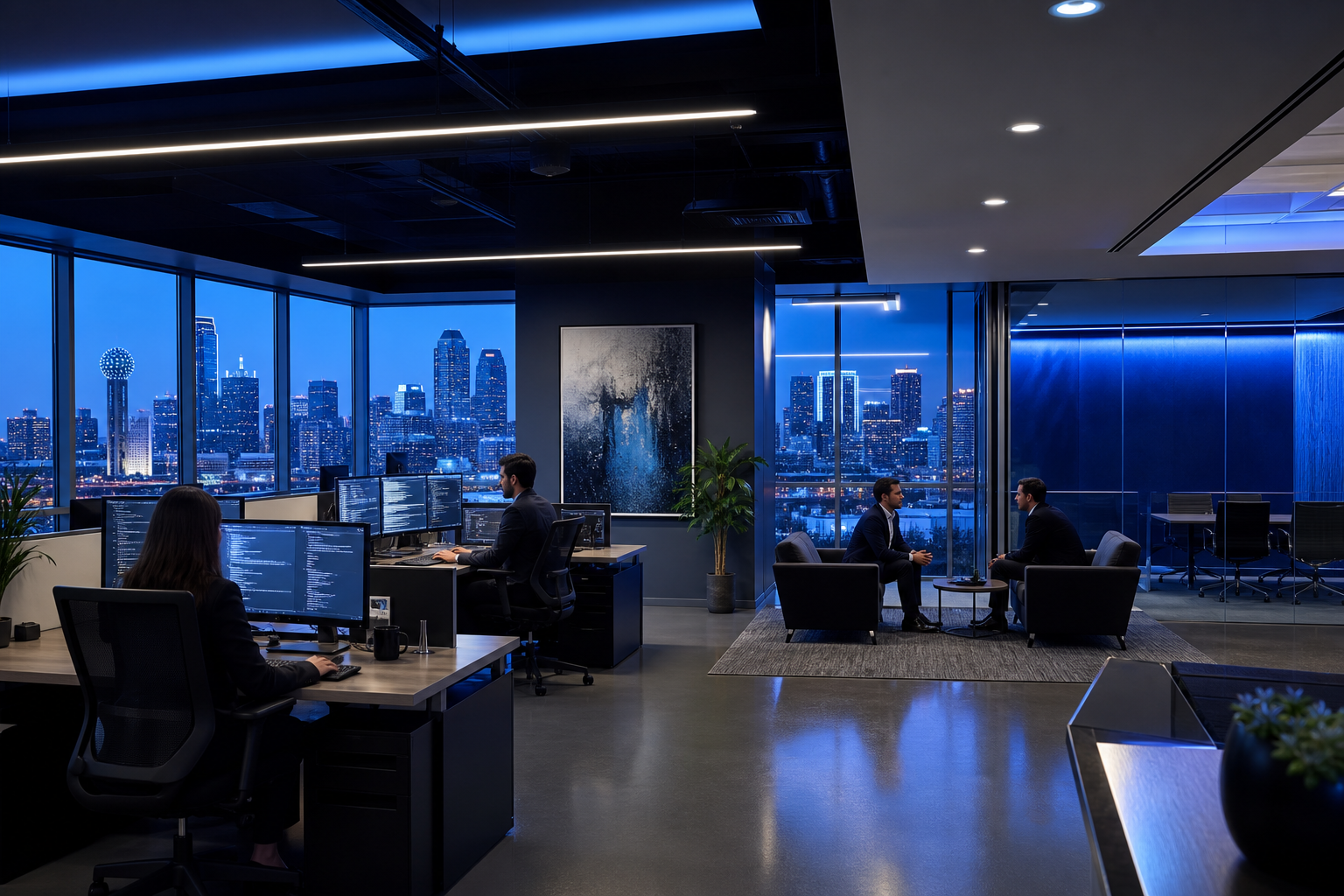 Modern technology workspace